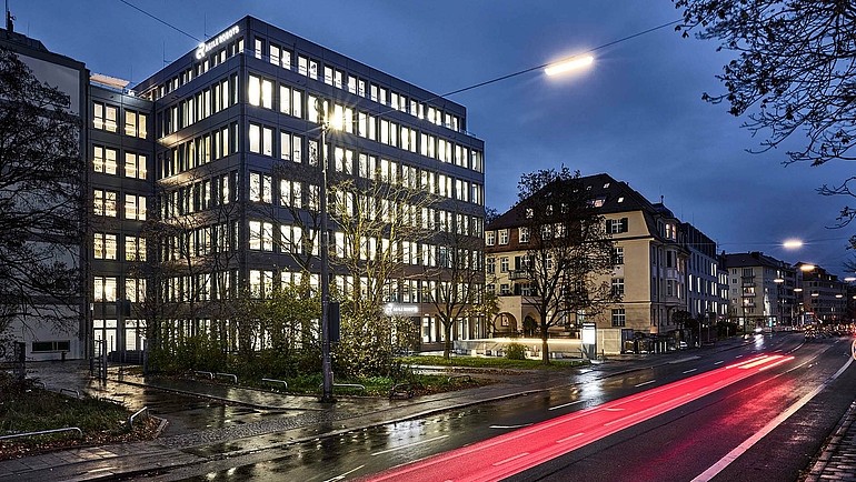 Der Hauptsitz von Agile Robots in München von außen